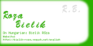 roza bielik business card